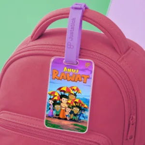 Cartoon character kids bag tag