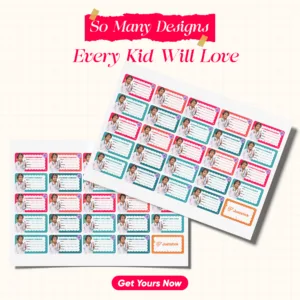 Bag sticker for kids