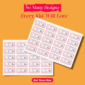 Bag sticker for kids new