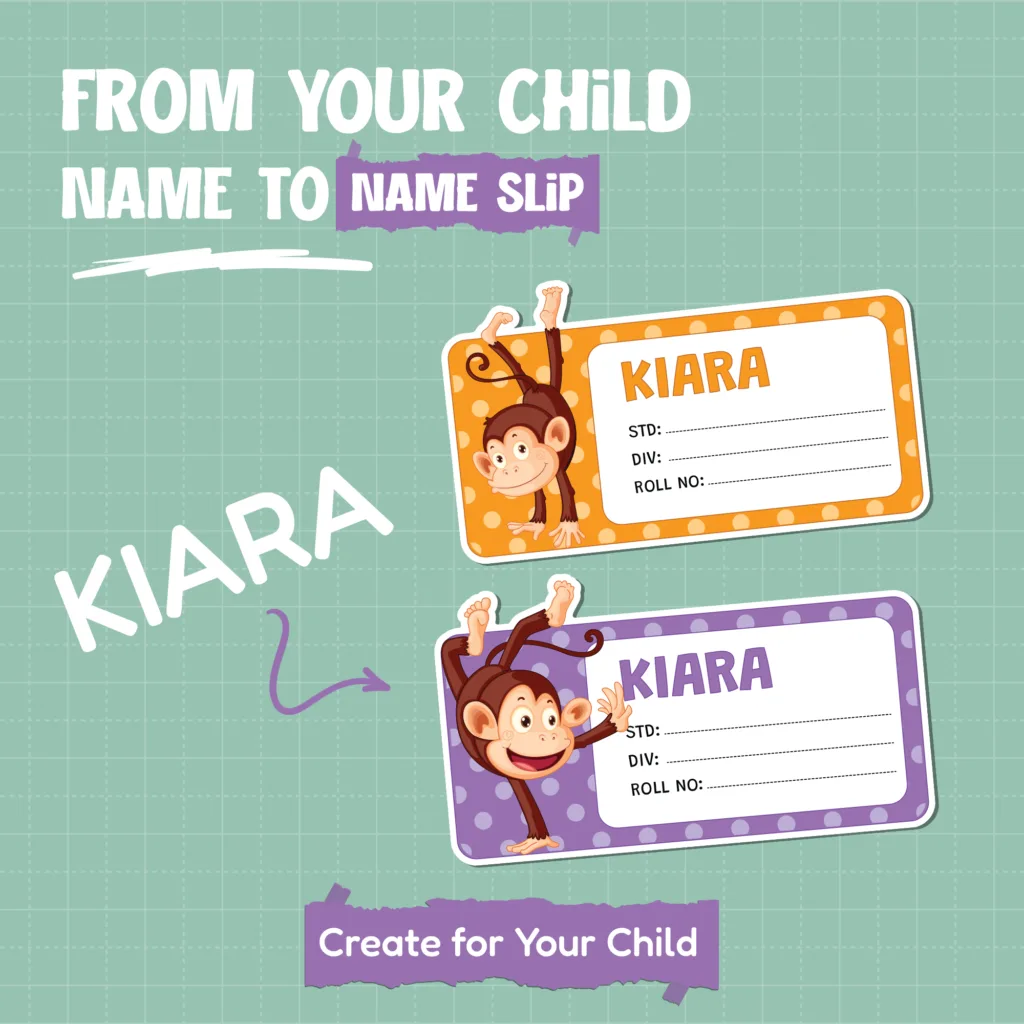 Cartoon Name Slip 5
