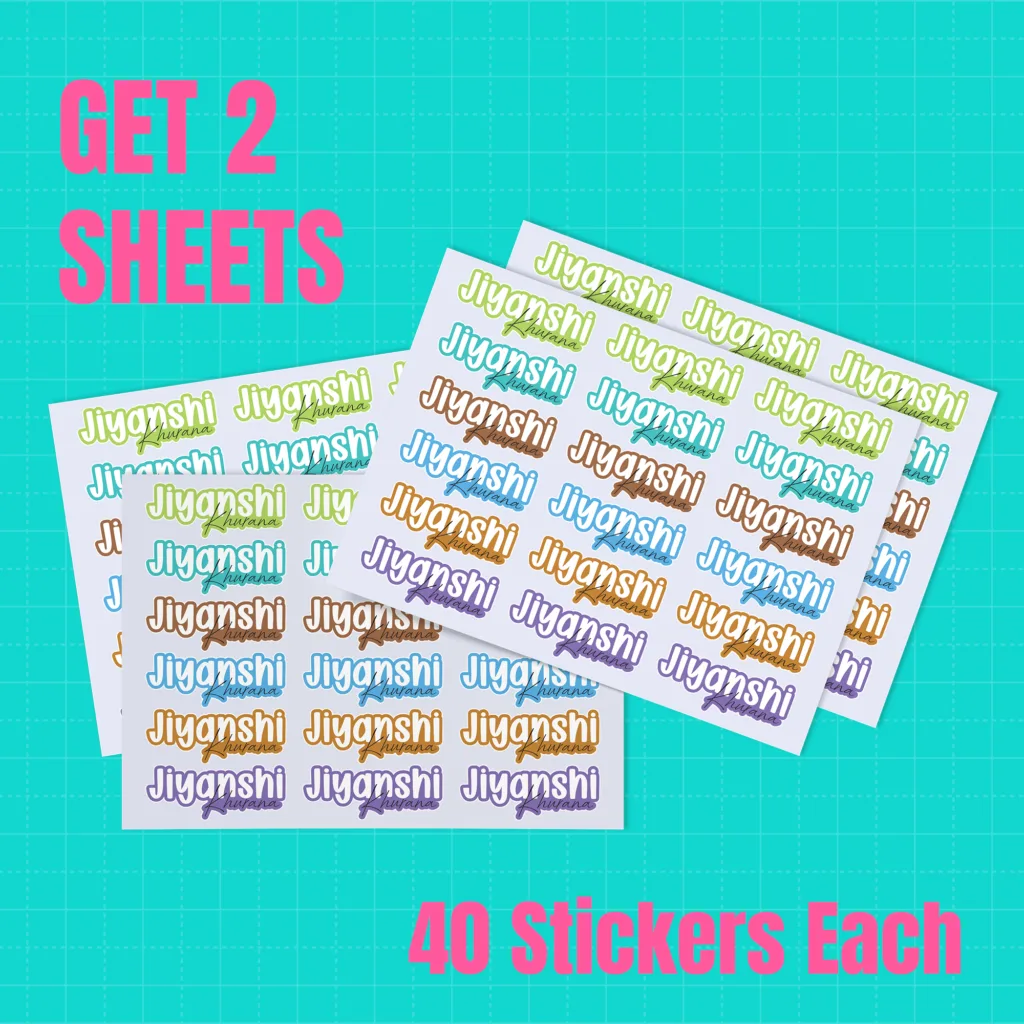Custom Shape Stickers WIthout Character (waterproof)7