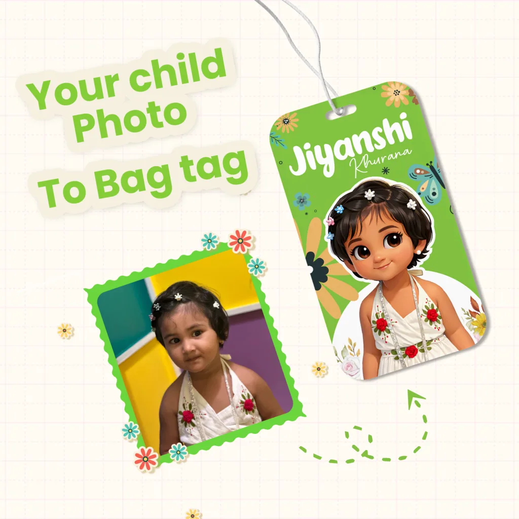 Premium kids bag tag 2