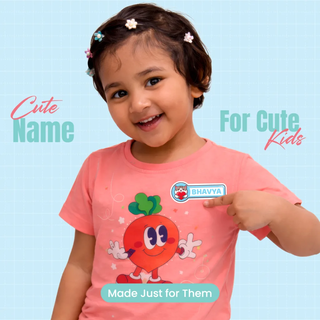 Clothing labels With Charcter