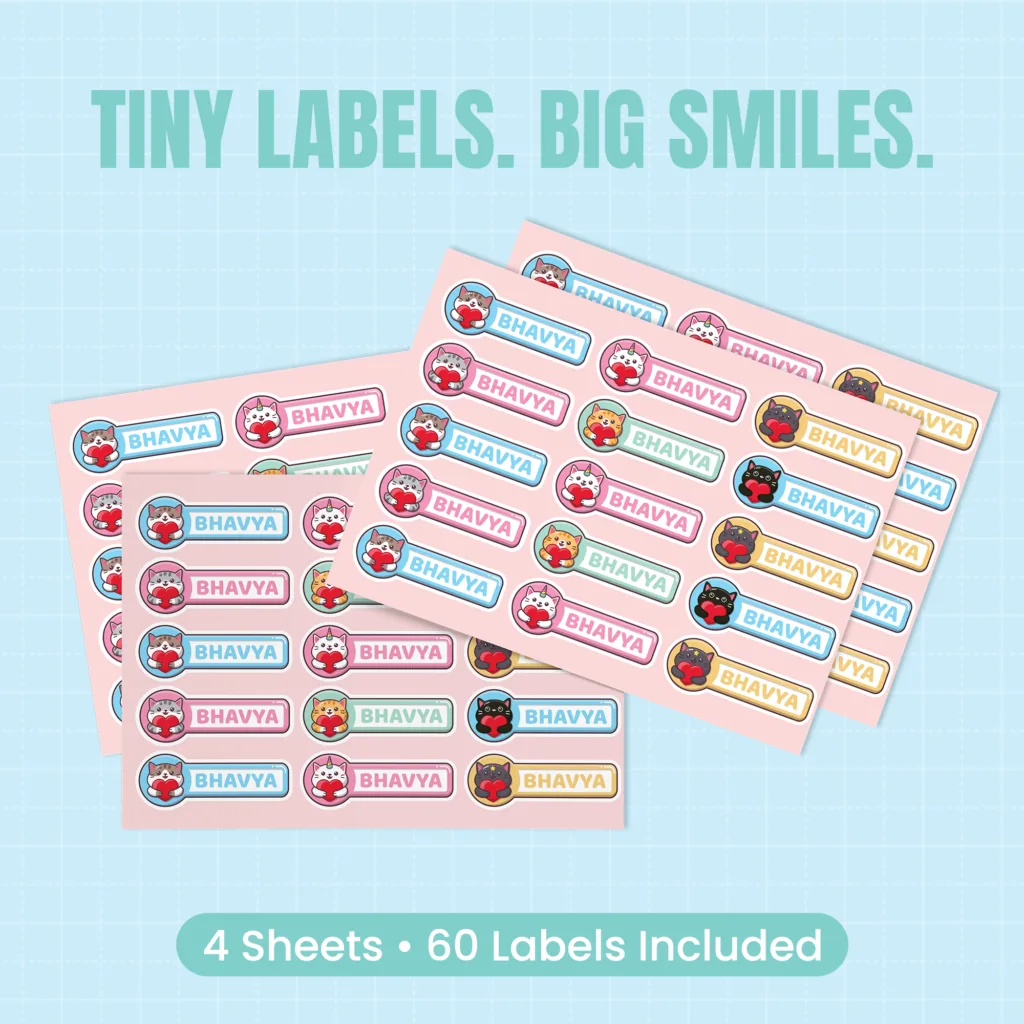 clothing label With Charcter 4