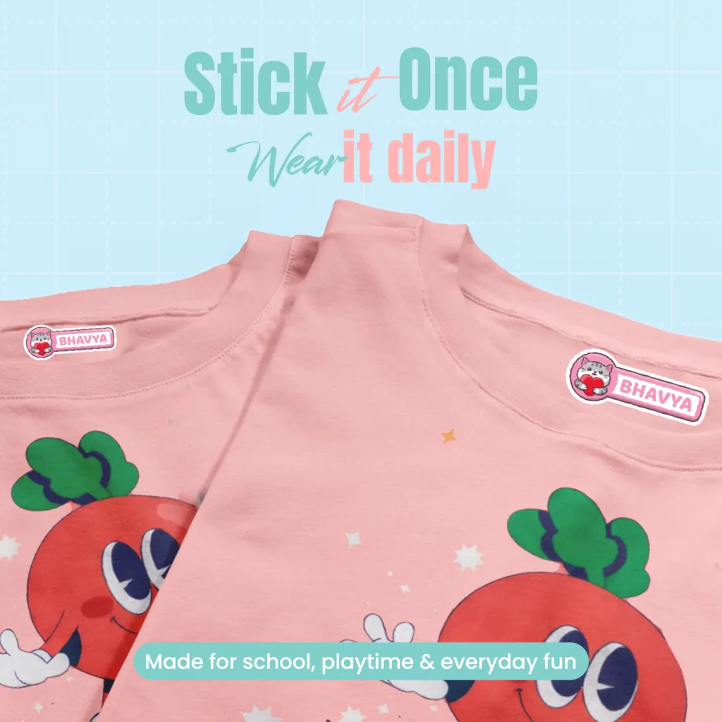 clothing label With Charcter 7